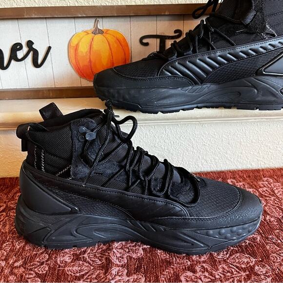 Puma RS Men’s Track Mid Lifestyle Black Ankle Sport Shoes Size 11 Sporty - Picture 14 of 16